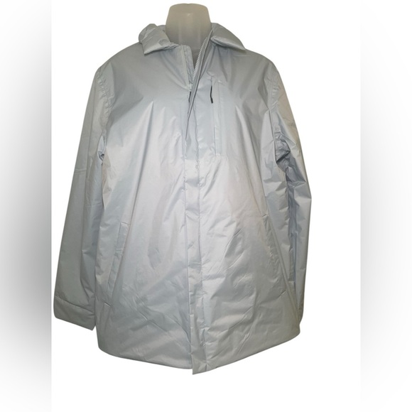 Rains Fuse Overshirt Jacket Sky Blue Size S | Lightweight Insulated Rare - Picture 3 of 9